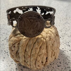 Vintage Silver Coin Bracelet